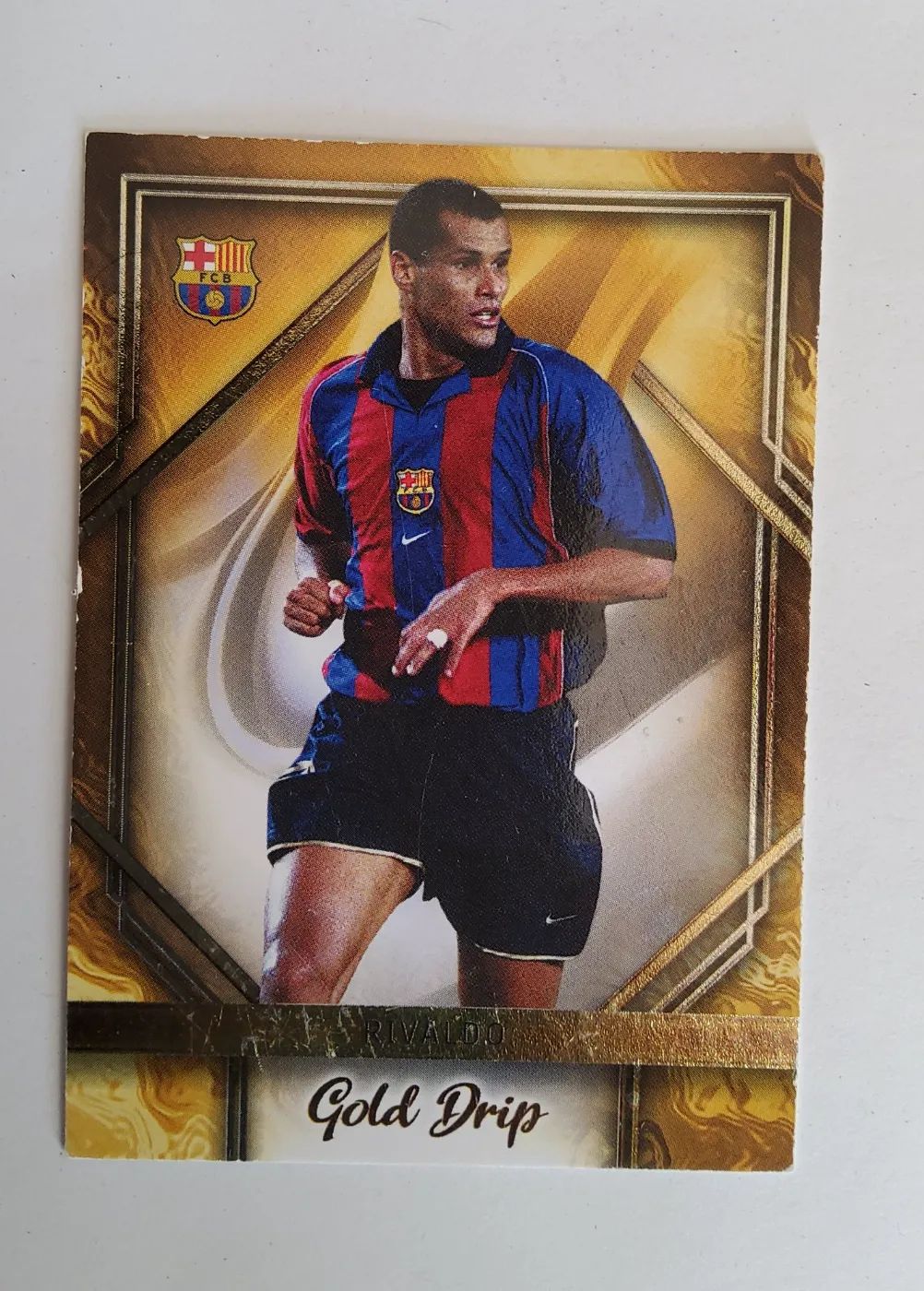 Fussballkarte: Rivaldo FC Barcelona Topps FC Barcelona 2024 Gold Drip