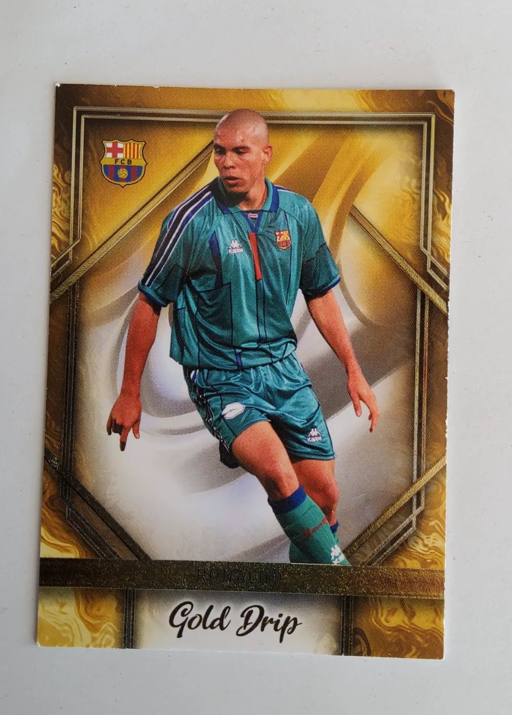 Fussballkarte: Ronaldo, FC Barcelona, Topps FC Barcelona Team Set 2024, Gold Drip GD-2