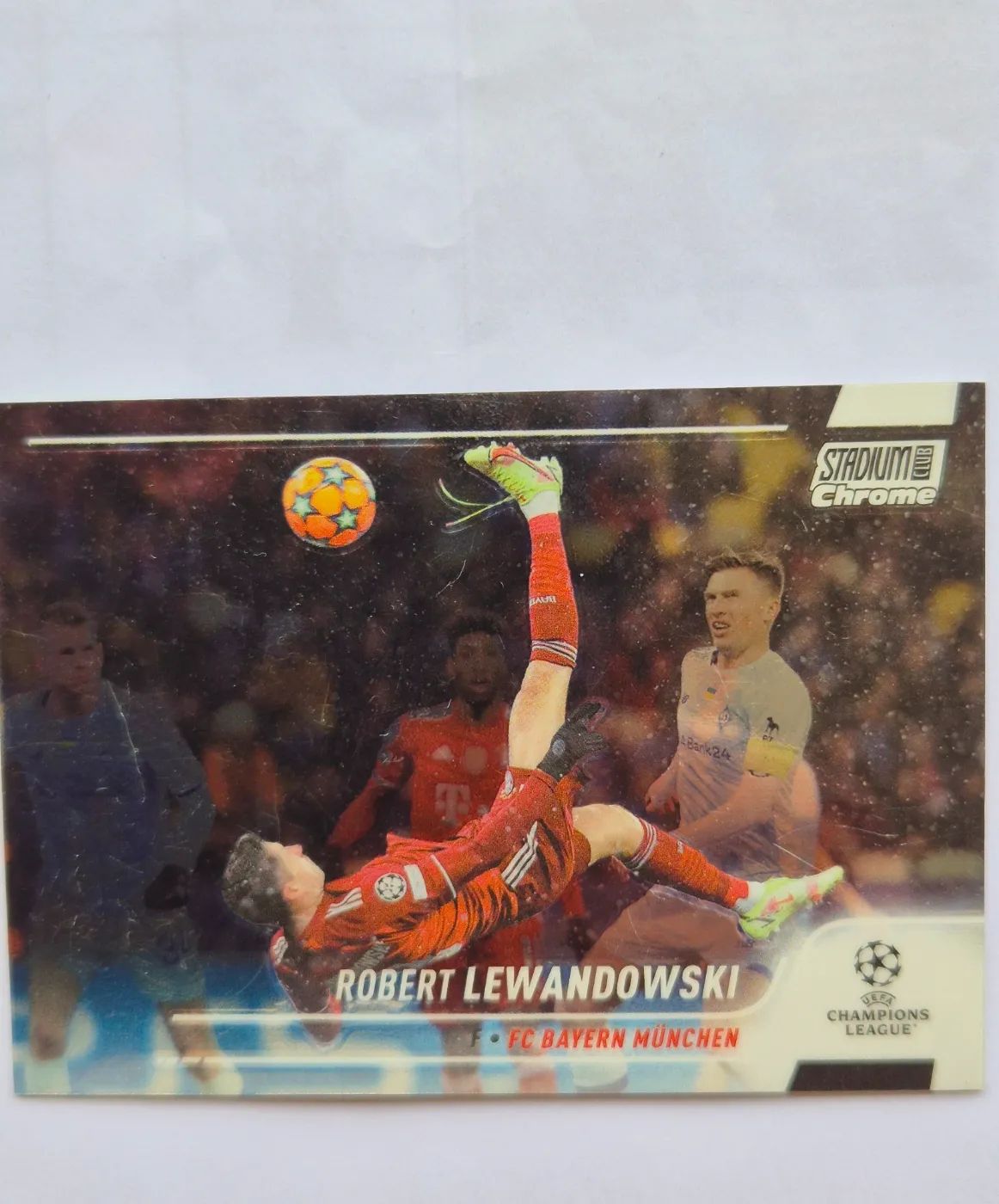 Fussballkarte: Robert Lewandowski, FC Bayern München, Topps Stadium Club Chrome UEFA Champions League 2022