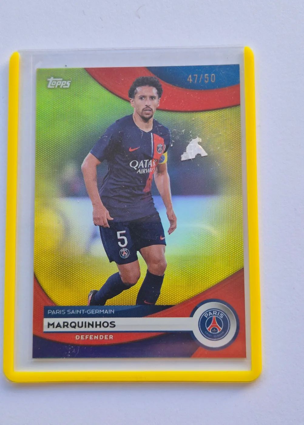 Fussballkarte: Marquinhos, Paris Saint-Germain, Topps Paris Saint-Germain Fan Set 2024, /50