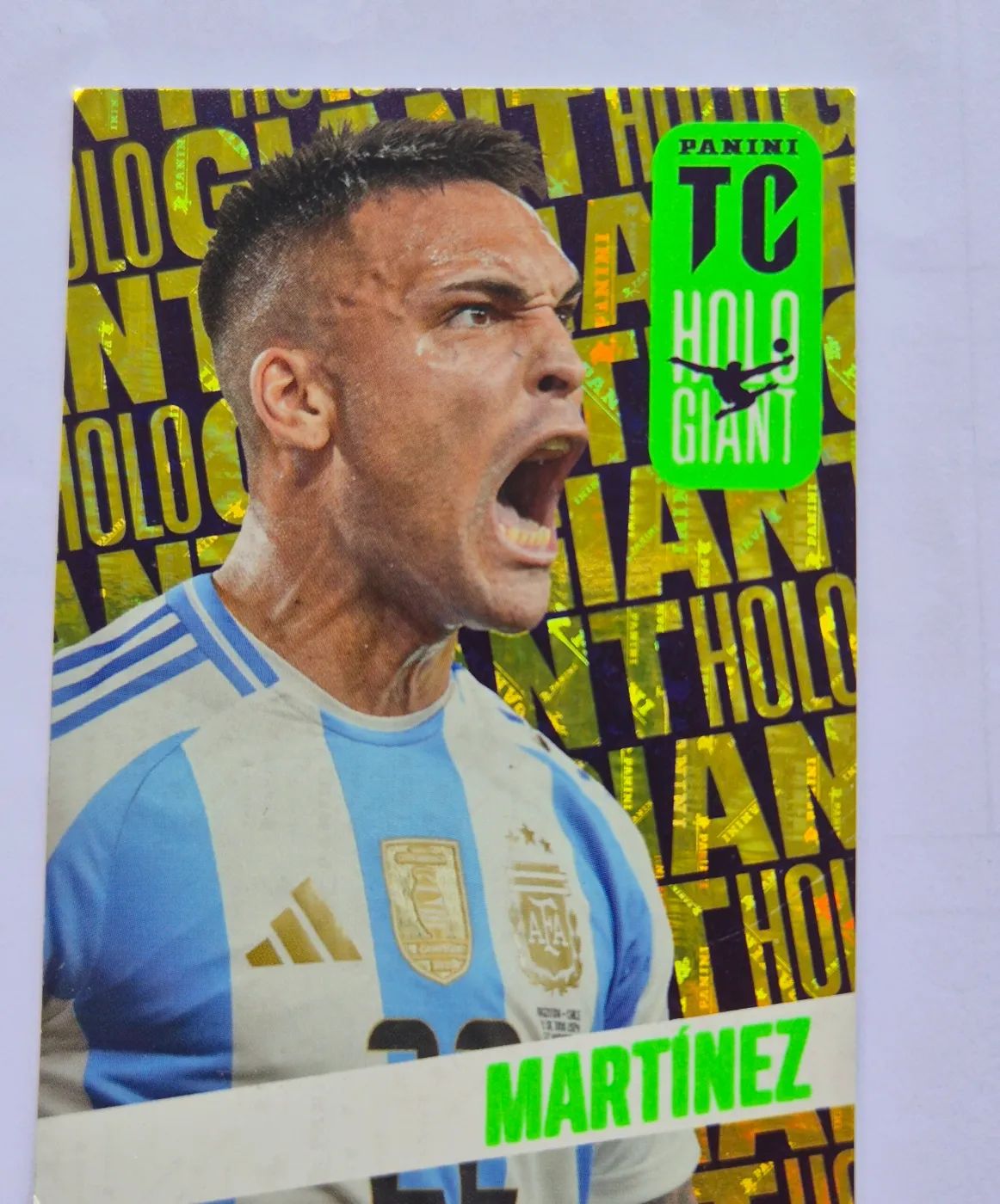Fussballkarte: Lautaro Martínez, Argentinien, Panini Top Class 2024 Holo Giant