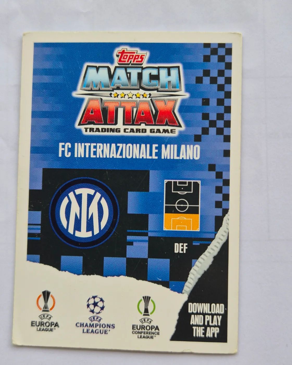 topps Match Attax UEFA Champions League 2023 Nr. 484 Alessandro Bastoni, Zustand Gut, Rückseite