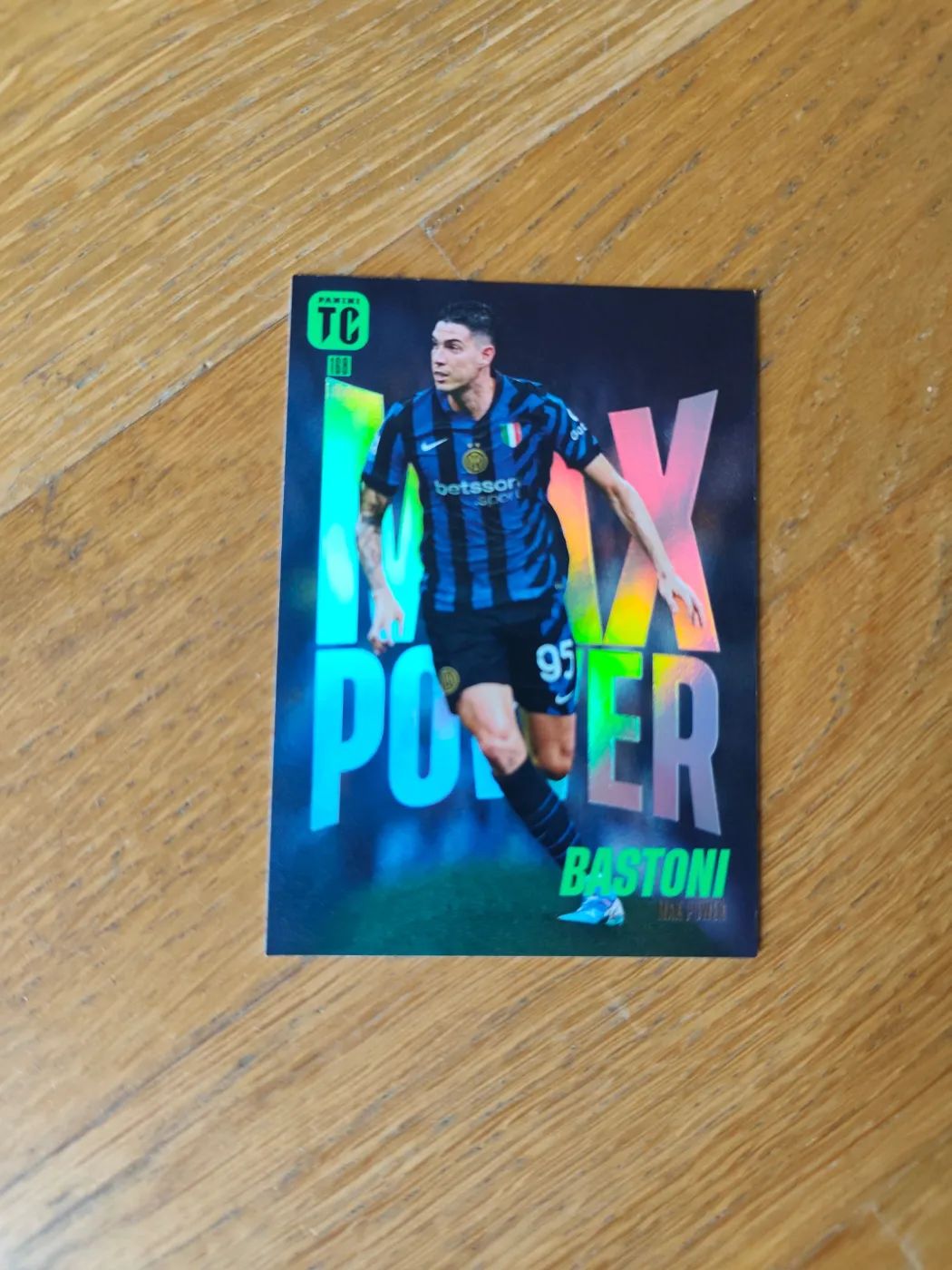 Fussballkarte: Alessandro Bastoni, Inter Mailand, Panini Top Class 2024, Max Power