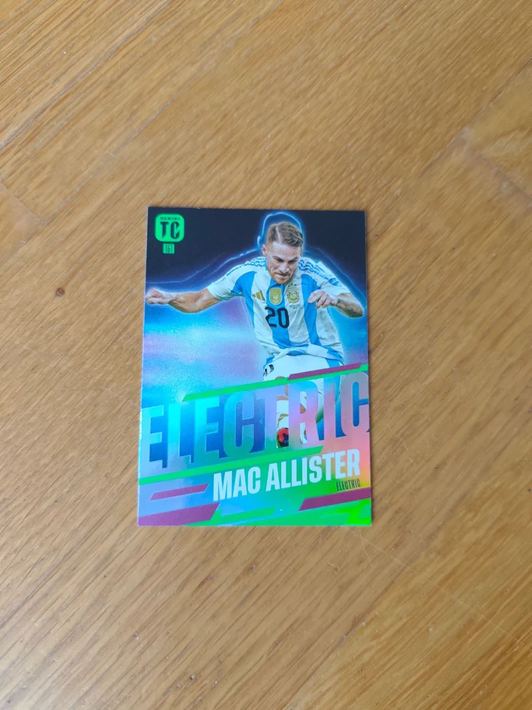 Fussballkarte: Alexis Mac Allister, Argentinien, Panini Top Class 2024, Electric