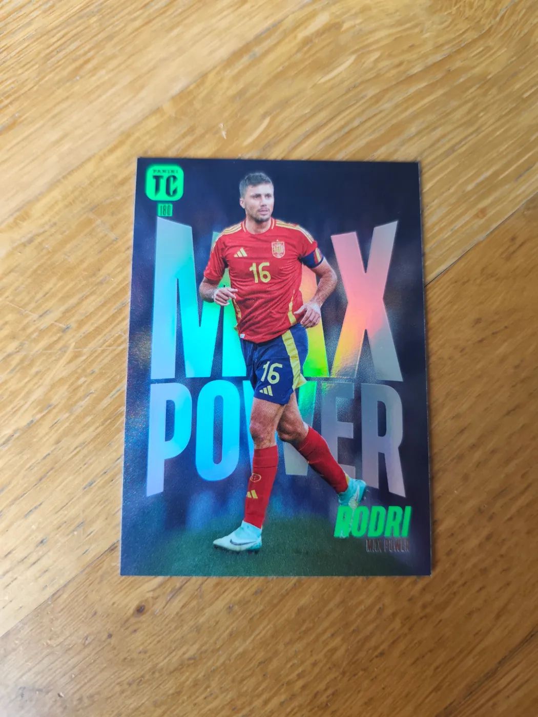 Fussballkarte: Rodri, Spanien, Panini Top Class 2024 Max Power