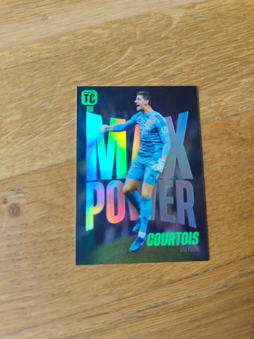 Fussballkarte: Thibaut Courtois, Real Madrid, Panini Top Class 2024, Max Power