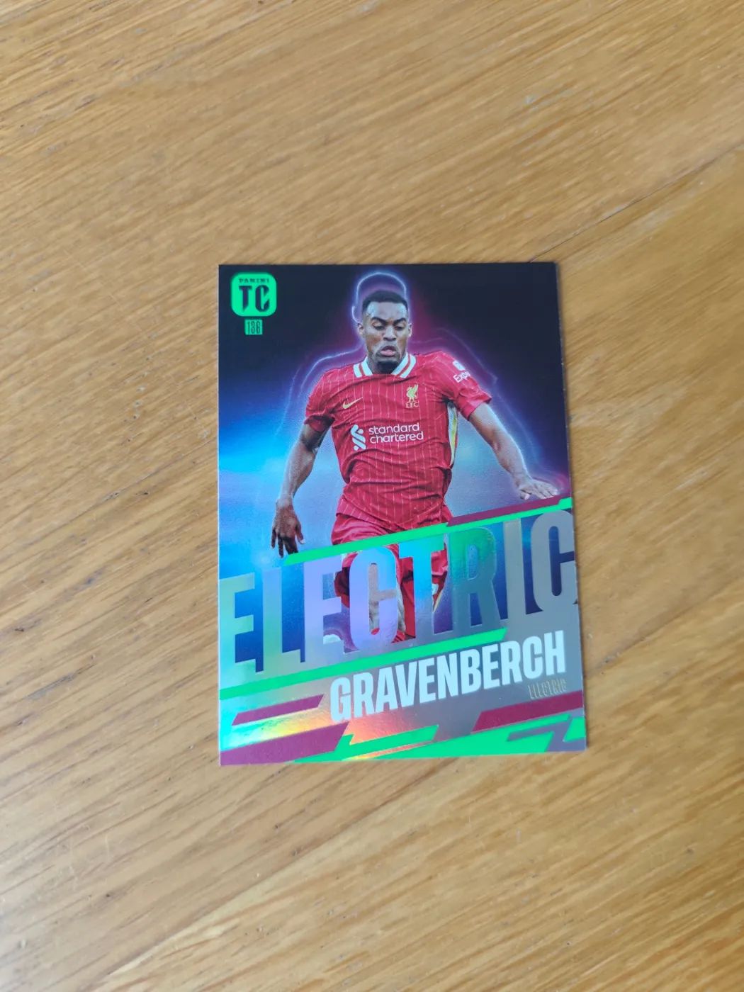 Fussballkarte: Ryan Gravenberch, FC Liverpool, Panini Top Class 2024, Electric