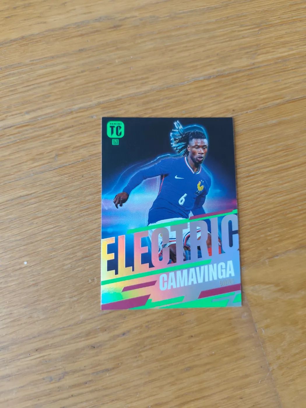 Fussballkarte: Eduardo Camavinga, Frankreich, Panini Top Class 2024, Electric